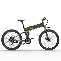 Clydpee Electric Bike Clydpee Electric Bike, Aluminium Frame, Electric Bicycle Mountain Bike with 48V 10.4AH Integrated Battery for Teenagers and Adults Outdoor Commuter, ArmyGreen