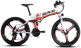 CNRRT Electric Bike CNRRT 350W electric mountain bike, with the rear seat, the movable 48V lithium battery with three operating modes LCD display adult bike (Color : -, Size : -)