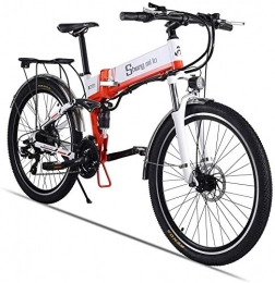 CNRRT Electric Bike CNRRT Electric bicycle - the foldable portable electric bicycles, to the suspension before work and leisure, neutral assisted bicycle pedal, 350W / 48V (orange (500W)) (Color : -, Size : -)