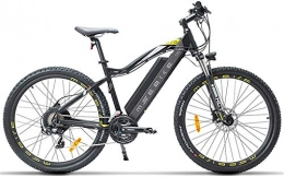 CNRRT Electric Bike CNRRT MSEBIKE 27.5. E bicycle, 400W 48V 13Ah mountain bikes, the pedal 5 secondary suspension fork, oil disc, a strong electric bike (Color : -, Size : Black)