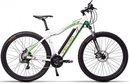 CNRRT Electric Bike CNRRT MSEBIKE VECTRO 29 inch electric bike, mountain bike, hidden lithium battery, the auxiliary pedal 5, lockable fork (Color : White Standard, Size : 350W 36V 13Ah)
