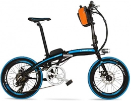 CNRRT Electric Bike CNRRT QF600 foldable portable electric bicycle 20 inches, 48V 240W electric motor, electric bicycle quickly folded, the front and rear disc brake (Color : -, Size : -)