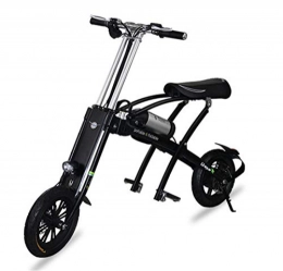 Creing Adults Electric Bike Folding Bicycle Speed Up To 25 KM/h EBike Pedal Assist With Throttle,black