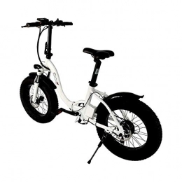 CXY-JOEL Electric Bike CXY-JOEL 20-Inch Snow Fat Tire Electric Bike Men and Women Aluminum Alloy Electric Bicycle Variable Speed Disc Brake Bicycle-20 Inches White, 20 Inches White
