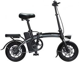 CXY-JOEL Electric Bike CXY-JOEL Folding Electric Bike - Portable and Easy to Store Lithium-Ion Battery and Silent Motor E-Bike Thumb Throttle with LCD Speed Display Max Speed 35 Km / H, 50To100Km Black