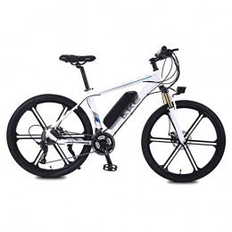 CYC Electric Bike CYC 26 Inches Electric Bicycle Aluminum Alloy Adult Mountain Bike 36v / 8ah Lithium-ion Battery 27 Speed 350w Motor Max Load 150kg Max Speed 25km / h Disc Brake Portable Bicycle for Commuter Travel, White