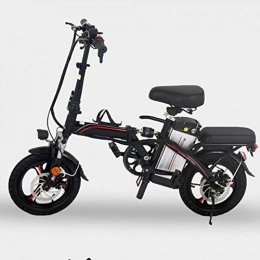 CYC Electric Bike CYC Electric Bike 14inch Urban Commuter Folding E-bike 280w / 48v Lithium Battery Max Speed 25km / h 3 Speeds Front and Rear Disc Brakes Led Lighting Super Lightweight Fat Tire Ebike Unisex, Blue