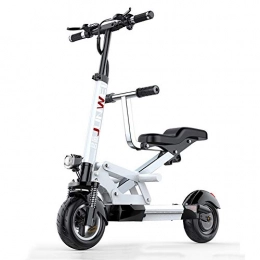 CYC Bike CYC Electric Bike for Adults Folding E-bike 48v 10ah 350w Lithium-ion Batter Max Speed 45km / h Front and Rear Disc Brakes with Remote Control Commuter Bike with Removable, White