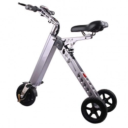 CYC Electric Bike CYC Folding Electric Bicycle 8 Inch Tires Lightweight E-bike Frame Aluminum Alloy 36v 7.2ah 250w Motor Max Speed 20km / h Mini Electric Bike for Outdoor Cycling Travel Work out, Silver
