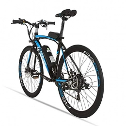 Cyex  Cyex Electric bicycle RS600 MTB mountain bike 700C x 28C-40H aluminum alloy frame 240W 36V 15A 21 speeds with double front suspension mechanical disc brake (blue)