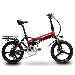 Cyrusher  Cyrusher G550 Electric Bike 48V 250W Folding Mens Ebike 21 Speeds Disc Brake Road Bike 20inch Bicycle with Full suspension Fork and Smart Coputer