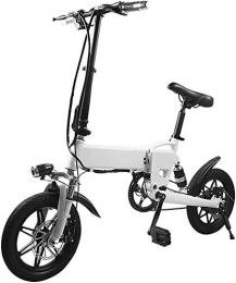CYSHAKE Bike CYSHAKE Home Folding Electric Bicycle, 250W 14-inch Lightweight Alloy City Bicycle With Removable 36V10.4A Lithium Battery And Dual Disc Brakes With mudguard