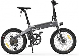 CYSHAKE Bike CYSHAKE Home HIMO eBikes C20 Compact Folding Electric Bicycle with Wheel - Portable Electric Bicycle Tire Bike Motor 250W 36V 10Ah Adult With mudguard (Color : Gris)