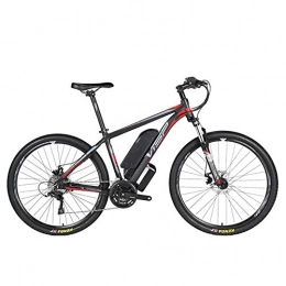D&XQX Electric Bike D&XQX Electric Mountain Bike(26-29 Inches), with Removable Large Capacity Lithium-Ion Battery (36V 250W), Electric Bike 24 Speed Gear And Three Working Modes, Red, 26 * 15.5in