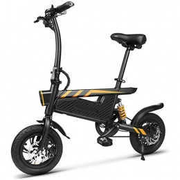 D&XQX Bike D&XQX Folding Smart Bicycle, 16" 250W 36V E Power Assist Bike Pedals Fast Charging, Wheel Speed 15-25 Km / H, Working Distance45-50Km