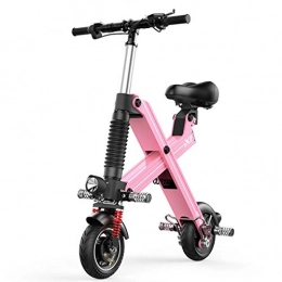 Dapang  Dapang Folding Electric Bicycle - 240W 36V Waterproof E-Bike with 25 Mile Range, Collapsible Frame - for Commute, Pink