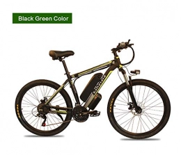 DASLING Electric Bike DASLING Electric Mountain Bike Use Lithium Battery Booster Motor 36V 350W Speed 25K / H With 26 Inch Tire-Dark Green