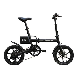 Daxiong Bike Daxiong Folding Electric Bicycle 16 Inch Variable Speed Folding Lithium Electric Car, Easy To Work, Easy To Carry, Black