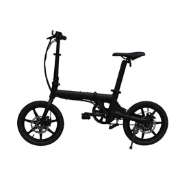 Daxiong Bike Daxiong Folding Electric Bicycle Lithium Battery Power Bicycle 16 Inch Power Bicycle Work Is Easy And Convenient, Easy To Carry, Black