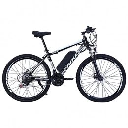 DDFGG Electric Bike DDFGG Electric Mountain Bike 27.5"250W Electric Bicycle With 36V 10Ah Removable Lithium Battery, 21 Speed Gearbox, 35km / H, Charging Mileage Up To 35-50km(Color:white)
