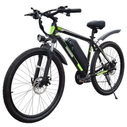 DEEPOWER Bike DEEPOWER S26 Electric Bike, 250W Brushless Motor, 26" x 1.95 Electric Bicycle for Adults, 48V 12.8Ah Removable Battery, 25KM / H, 21-Speed Gears, Mountain EBikes