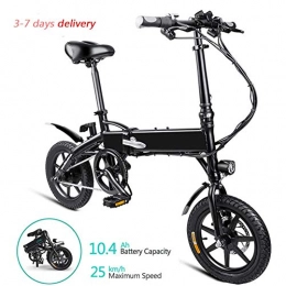 Deliya Electric Bike Deliya E Bikes, Folding Electric Bikes for Adults 12.8AH 400W 20 Inch 48V Max Endurance 120KM Lightweight with LED Headlights And 3 Modes Suitable for Men Teenagers Fitness City Commuting