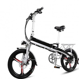 Deliya Bike Deliya Folding Electric Bike (2020 Edition) Lightweight Foldable Compact Ebike for Commuting Leisure 20 Inch Wheels, Pedal Assist Unisex Bicycle, 400W / 48V, Max Resistenza 80Km