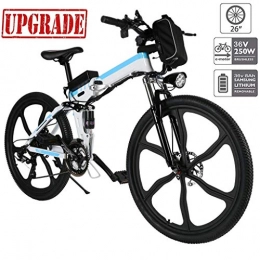 DEPTH Bike DEPTH Electric Bicycle Mountain Bike with Removable Large Capacity Lithium-Ion Battery 48V, Electric Bike 21 Speed Gear And Three Working Modes, Blue