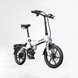 DERTHWER Electric Bike DERTHWER Folding bicycle 48V Light Commuter Electric Bicycle Folding Electric Bicycle Snow Bike Suitable For Mountain Roads (Color : B)