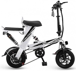 dfff Bike dfff Folding Electric Bike, Maximum Speed 30 KM / H With 12 Inch Wheels Portable Mini And Small Folding Lithium Battery For Men And Women, Black