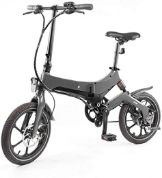 Dljyy Bike Dljyy 14 Inch Folding Electric Bike with Pedals, 36V 250W Foldable E-Bike with Removable Large Capacity 7.8Ah Lithium-Ion Battery City E-Bike, Lightweight Bicycle for Teens And Adults