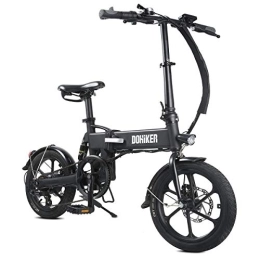 Dohiker Bike Dohiker Gling Electric Folding eBike Light Weight Small Bicycle (Black)