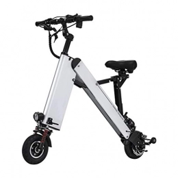 DOS Bike DOS Folding Electric Scooter 350W Ebike with 40 KM Range, Max Speed 25KM / H Range of Riding, Max Weight 120KG Especially Suitable for People Need Mobility Assistance and Travel, Silver