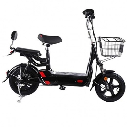 Dpliu-HW Electric Bike Dpliu-HW Electric Bike Electric Bicycle Battery Car for Men and Women Small Electric Car Pedal Battery Car Battery Life 40 Km (Color : Black)