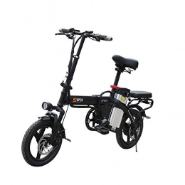 Dpliu-HW Electric Bike Dpliu-HW Electric Bike Electric Bike Folding Electric Bicycles Small Adult Men and Women Mini Generation Driving Lithium Battery Battery Car (Color : A)