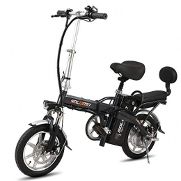 Dpliu-HW Electric Bike Dpliu-HW Electric Bike Electric Bike mini folding 48V electric bicycle lithium battery on behalf of the driving bicycle electric car 80KM cruising range (Color : A)
