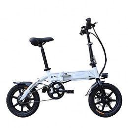 Dpliu-HW Electric Bike Dpliu-HW Electric Bike Electric Bike two-wheel folding adult ultra light 14 inch 36V lithium battery men and women small moped (Color : A)