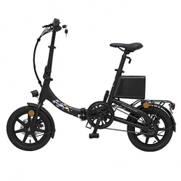 Dpliu-HW Electric Bike Dpliu-HW Electric Bike Electric Car Adult Electric Bicycle Small Folding Battery Car Men and Women Travel Tram Electric Car 14 Inch (Color : Black, Size : 40km)