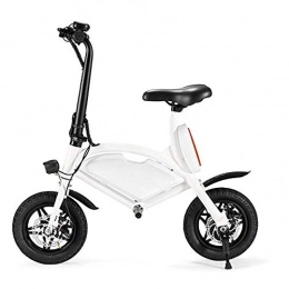 Dpliu-HW Electric Bike Dpliu-HW Electric Bike Folding Electric Bicycle Lithium Battery Moped Mini Battery Car Small Electric Car for Men and Women (Color : White)