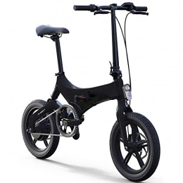 Dpliu-HW Electric Bike Dpliu-HW Electric Bike Folding Electric Car Small Battery Car for Men and Women Ultra Light Portable Lithium Battery Adult Travel Bicycle Black 36V (Color : Black)