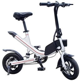 DREAMyun Bike DREAMyun Electric Bike Folding E-bike for adults, 12" 14" inch Wheel, Pedal Assist Commuter Cycling Bicycle, Max Speed 25km / h, Motor 250W, 6.6Ah Rechargeable Lithium Battery, White, 14