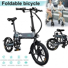 Duial Electric Bike Duial Electric Folding Bike Lightweight 16inch Wheels 250W 7.8Ah Folding Electric Bicycle Ebike Adjustable Height Portable for Cycling Suitable for Commuting, Trip, Shopping, Exercise Bike