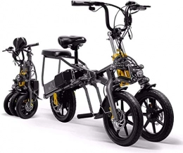 DX Bike DX Bicycles Stronger Frame Electric Folding E-Bike 350W 48V 15 6AH 14" Lightweight Alloy Electric Mountain Bike