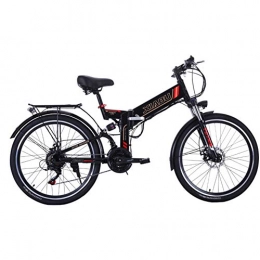 Dybory Bike Dybory Electric Bike, 26'' Electric Mountain Bike, E-Bike Adult Bike with 350 W Motor 48V 8AH Lithium Battery 21 Speed Shifter for Commuter Travel, Black