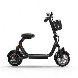 LHLCG Bike E-Bike Electric Bicycle is Light and Convenient with Remote Control, Black, 10Ah