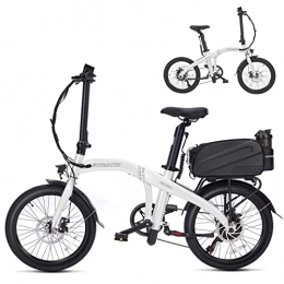 ECTbicyk Electric Bike E-bike folding (White)
