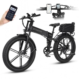 ECTbicyk Electric Bike E-bike mountainbike (Black)