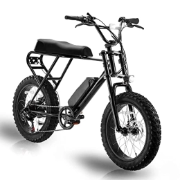 E-RIDES Electric Bike E-RIDES E-Bike Electric Bike for Adults, 48V Removable Battery Commuter E Bikes 20" x 4.0 Fat Tires Ebike, Shimano 6-Speed All Terrain Pedal Assist Ebike for City Off Road Mountain Beach Snow Bike