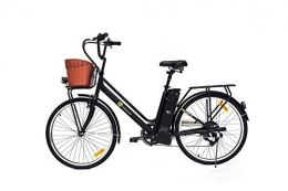 E-Trends Bike E-Trends Unisex's City E-Bike, Black, One Size