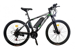 Easy-Try Electric Bike Easy-Try Woman Budget e-Bike 250w 10.4Ah 36v 15mph 30 miles range - Black and Green Girls Electric Bike Pedal Assist Bicycle